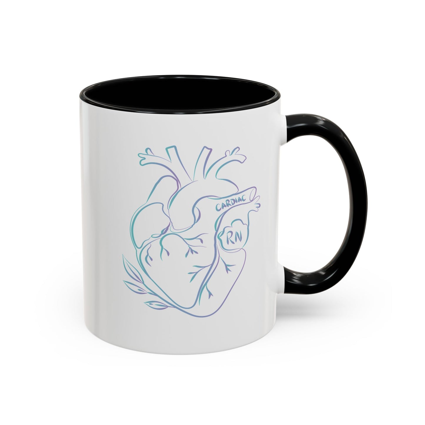 Cardiac RN Heart Doodle Mug