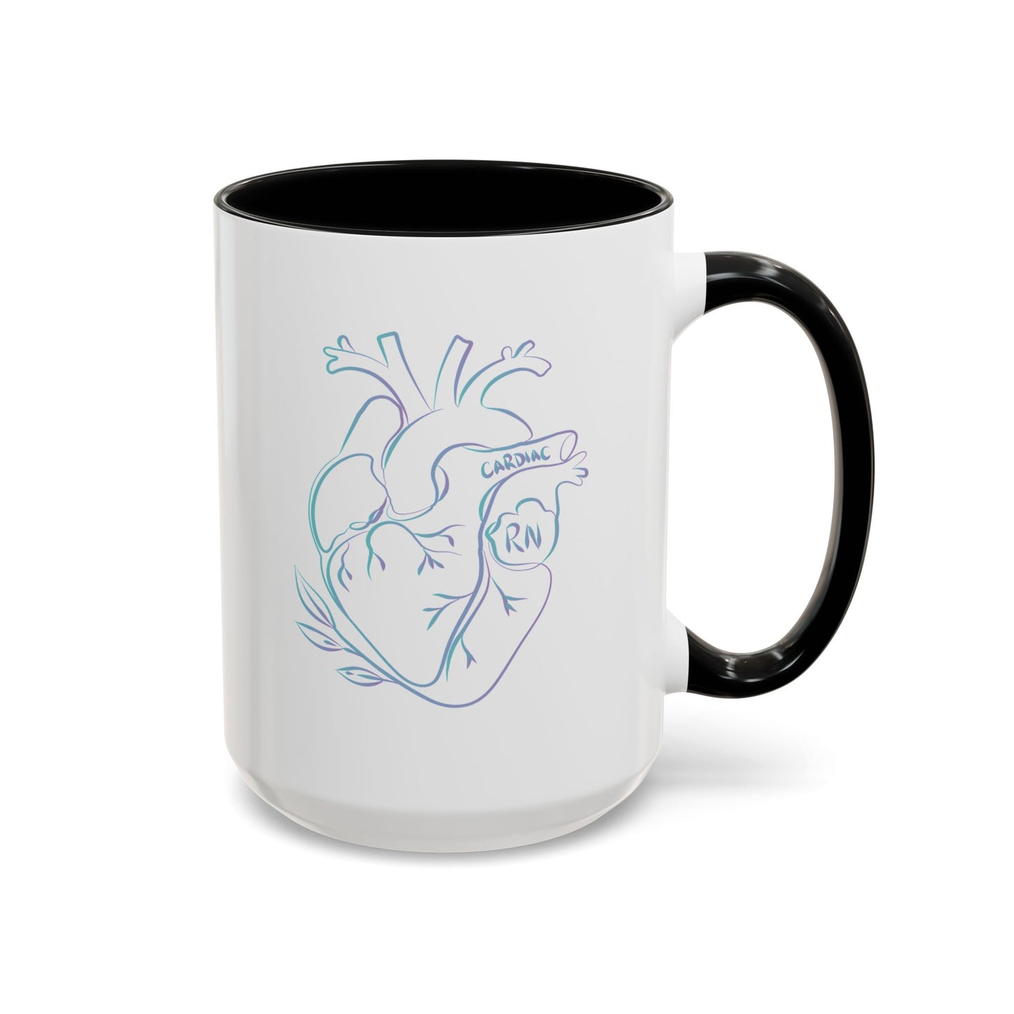 Cardiac RN Heart Doodle Mug