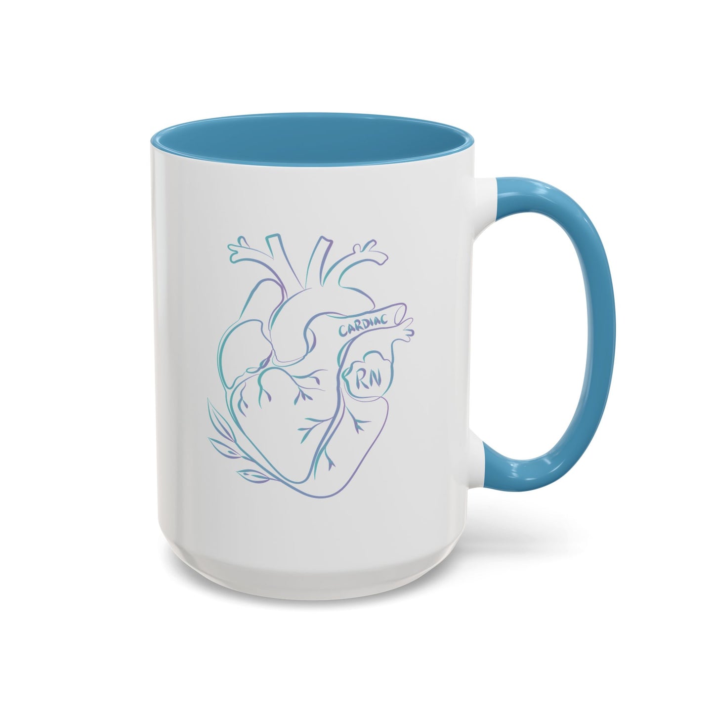Cardiac RN Heart Doodle Mug